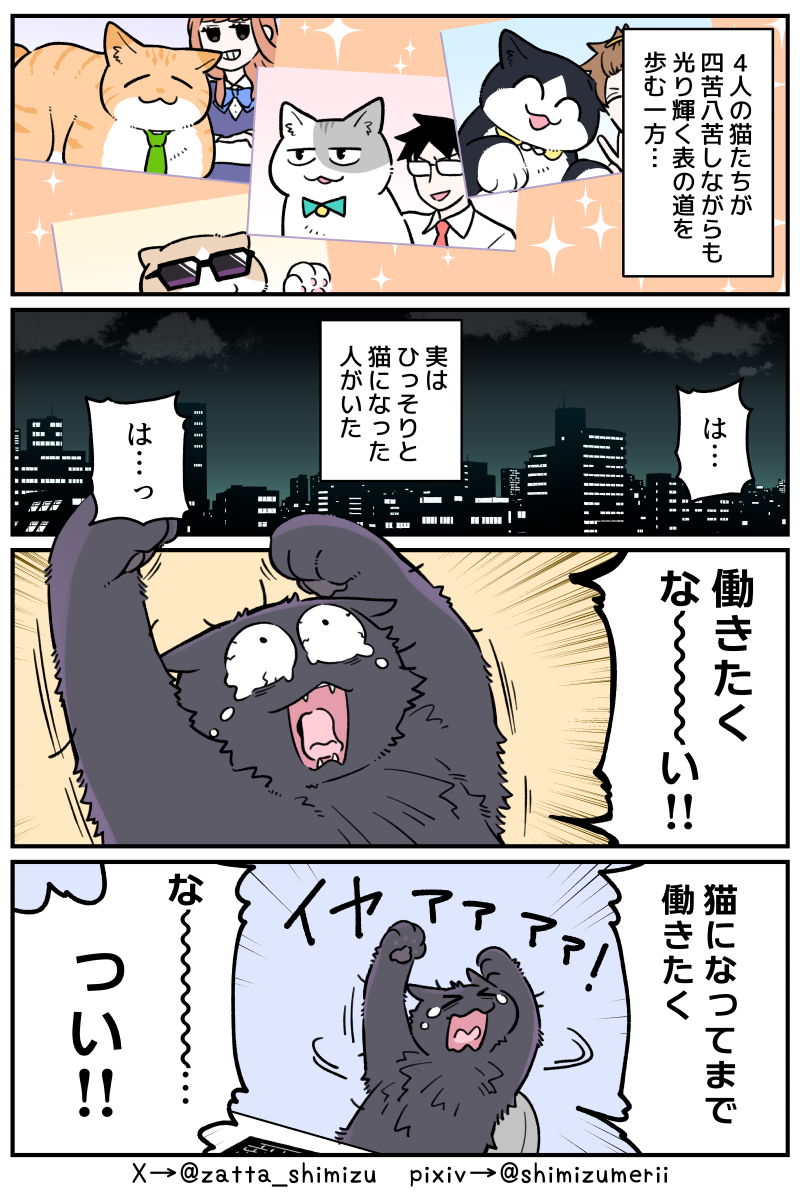 ブラ猫⑥部 くろべぇ編】1話目｜清水めりぃのねこくつlog